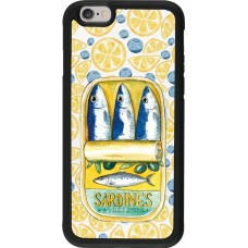 iPhone 6/6s Case Hülle - Silikon schwarz Sardines in oil 2026