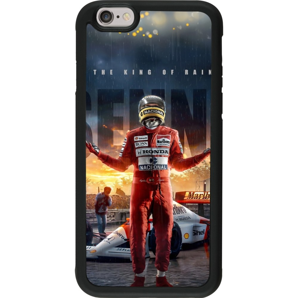 Coque iPhone 6/6s - Silicone rigide noir Senna The King of Rain