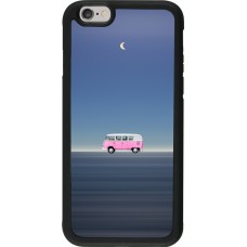 Coque iPhone 6/6s - Silicone rigide noir Spring 23 pink bus