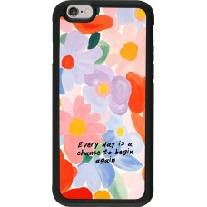 Coque iPhone 6/6s - Silicone rigide noir Every day is a chance Spring 2026