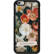 Coque iPhone 6/6s - Silicone rigide noir Full Bloom Spring 2026