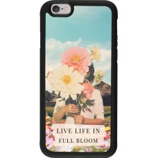 Coque iPhone 6/6s - Silicone rigide noir Live life in full moon Spring 2026
