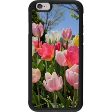 Coque iPhone 6/6s - Silicone rigide noir Tulips 2026