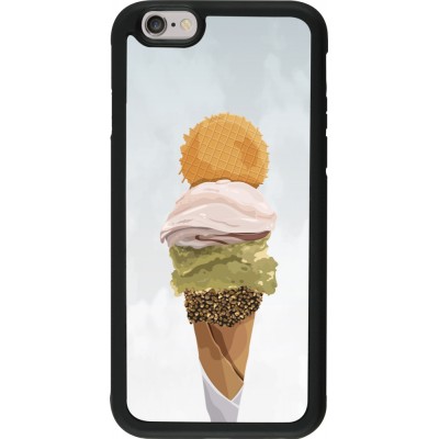 Coque iPhone 6/6s - Silicone rigide noir Summer 2025 Cornet