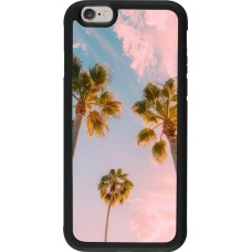 Coque iPhone 6/6s - Silicone rigide noir Summer 2025 Palmiers
