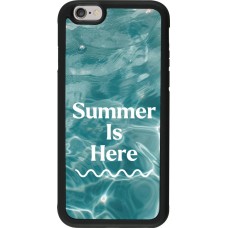 Coque iPhone 6/6s - Silicone rigide noir Summer 2025 Summer is here