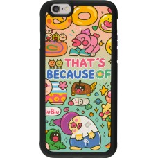 Coque iPhone 6/6s - Silicone rigide noir Thats beacause of