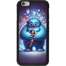 iPhone 6/6s Case Hülle - Silikon schwarz Valentin 2024 Flauschige Liebe