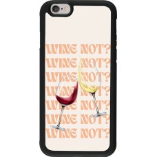 iPhone 6/6s Case Hülle - Silikon schwarz Wine not