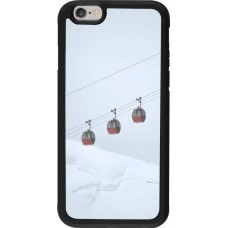 iPhone 6/6s Case Hülle - Silikon schwarz Winter 22 ski lift