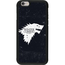Coque iPhone 6/6s - Silicone rigide noir Winter is coming Stark