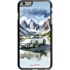 iPhone 6 Plus / 6s Plus Case Hülle - Porsche 911 Berg Aquarell