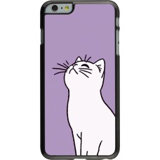 Coque iPhone 6 Plus / 6s Plus - Chat sur fond violet