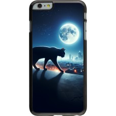 iPhone 6 Plus / 6s Plus Case Hülle - Schwarze Katze unter dem Vollmond