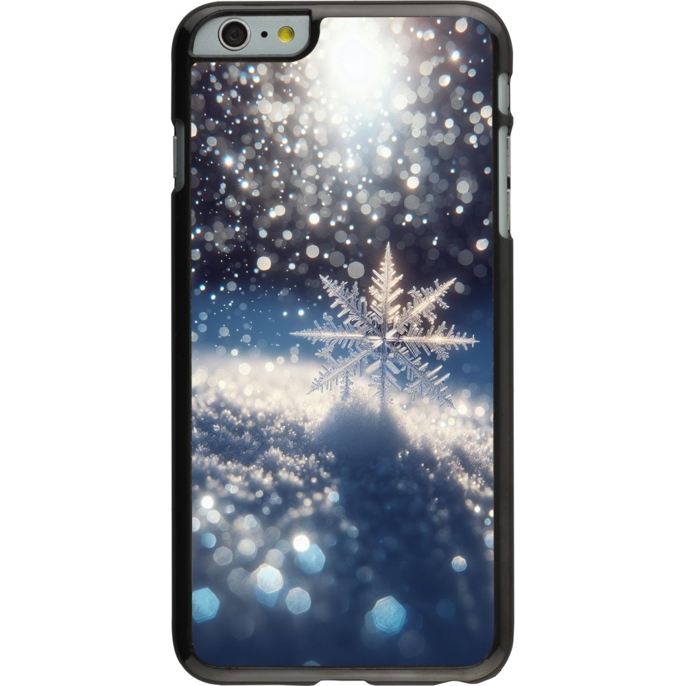 iPhone 6 Plus / 6s Plus Case Hülle - Schneeflocke Solar Glanz