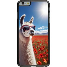 Coque iPhone 6 Plus / 6s Plus - Lama Chic en Coquelicot
