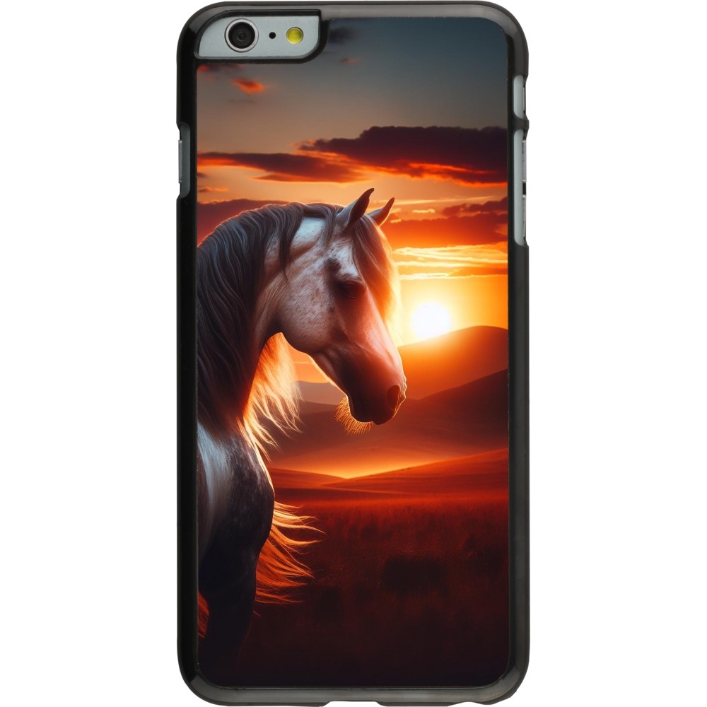 iPhone 6 Plus / 6s Plus Case Hülle - Majestätischer Sonnenuntergang Pferd