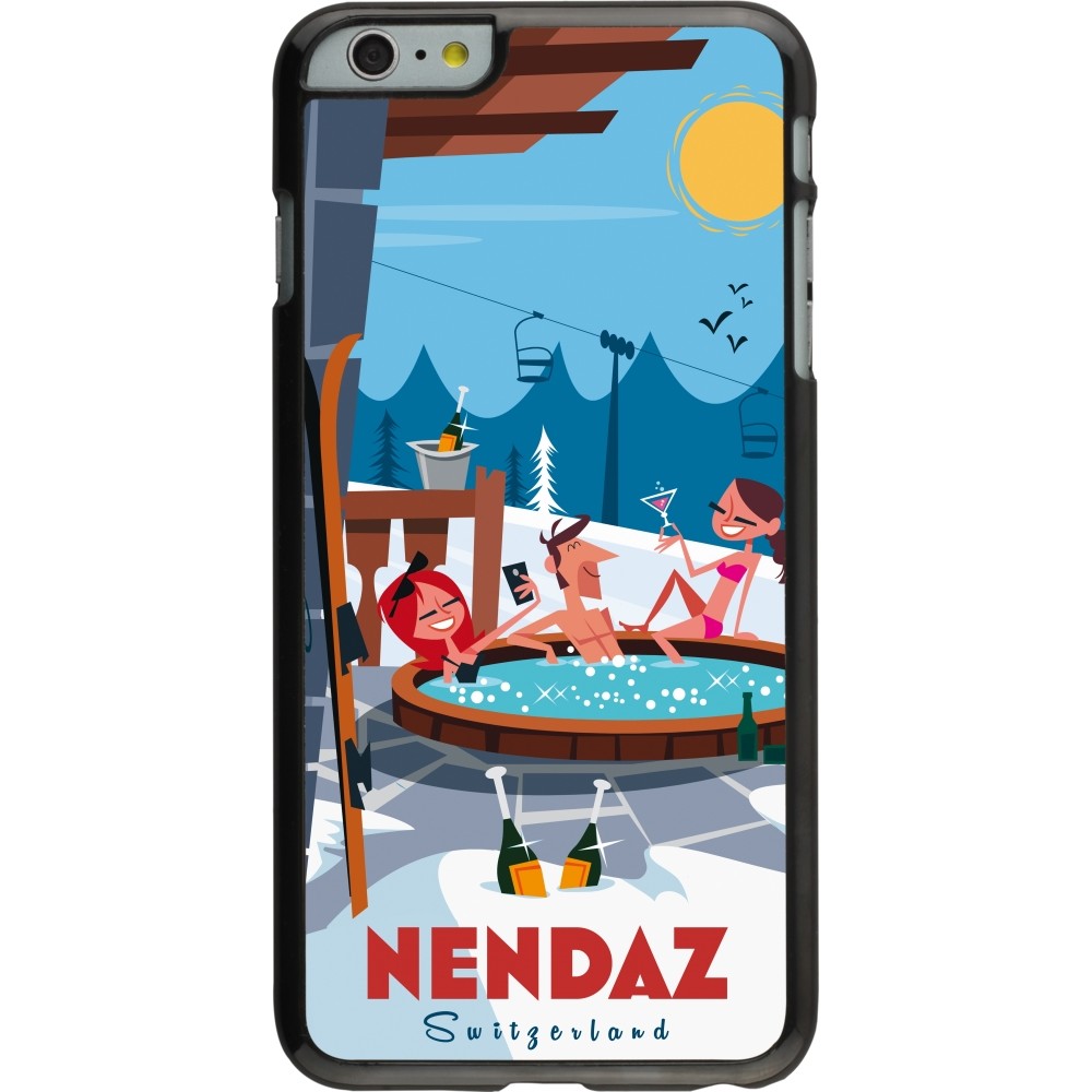 iPhone 6 Plus / 6s Plus Case Hülle - Nendaz Mountain Jacuzzi