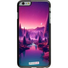 iPhone 6 Plus / 6s Plus Case Hülle - Lila-rosa Landschaft