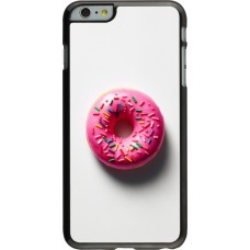 iPhone 6 Plus / 6s Plus Case Hülle - Weisser Hintergrund, pinker Donut