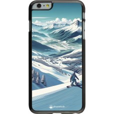iPhone 6 Plus / 6s Plus Case Hülle - Snowboarder Berg