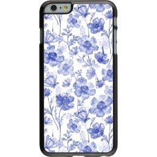 iPhone 6 Plus / 6s Plus Case Hülle - Spring 23 watercolor blue flowers