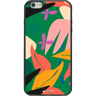 Coque iPhone 6 Plus / 6s Plus - Silicone rigide noir Abstract Jungle