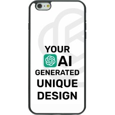 iPhone 6 Plus / 6s Plus Case Hülle - Silikon schwarz 100% einzigartig erstellt dank Deiner Kreativität und künstlicher Intelligenz (KI)
