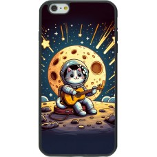 iPhone 6 Plus / 6s Plus Case Hülle - Silikon schwarz AstroKatze RockMond