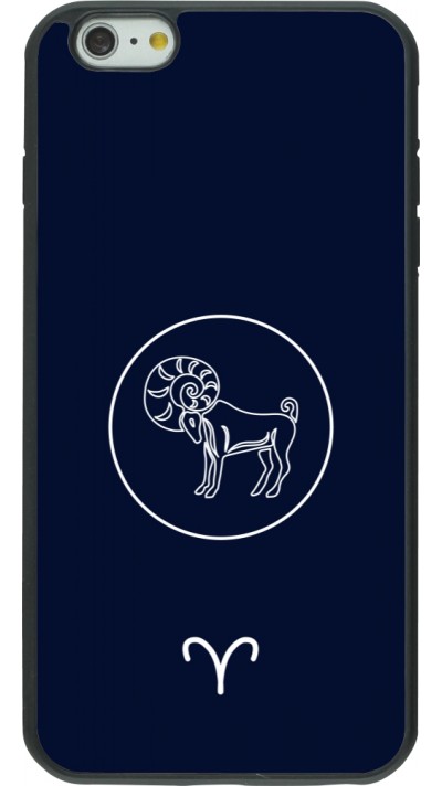 iPhone 6 Plus / 6s Plus Case Hülle - Silikon schwarz Astrologie Widder
