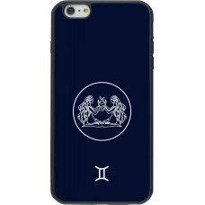 iPhone 6 Plus / 6s Plus Case Hülle - Silikon schwarz Astrologie Zwillinge