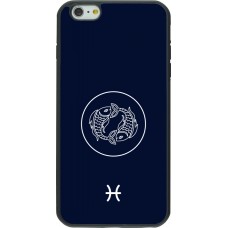 iPhone 6 Plus / 6s Plus Case Hülle - Silikon schwarz Astrologie Fische