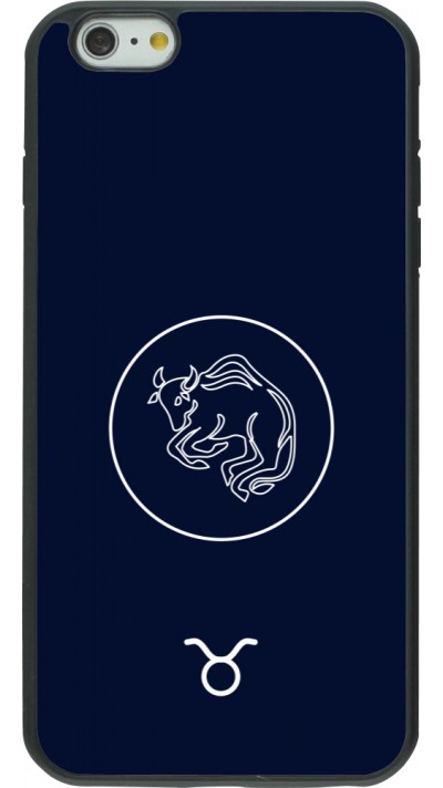 iPhone 6 Plus / 6s Plus Case Hülle - Silikon schwarz Astrologie Stier