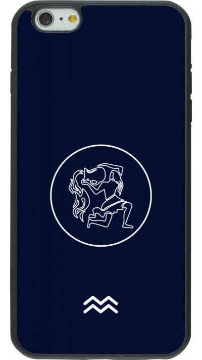 iPhone 6 Plus / 6s Plus Case Hülle - Silikon schwarz Astrologie Wassermann