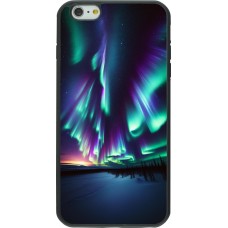 iPhone 6 Plus / 6s Plus Case Hülle - Silikon schwarz Funkelndes Nordlicht