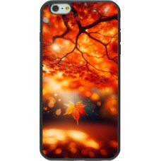 iPhone 6 Plus / 6s Plus Case Hülle - Silikon schwarz Herbst Magisch Orange