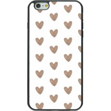 iPhone 6 Plus / 6s Plus Case Hülle - Silikon schwarz Autumn 2024 brown hearts