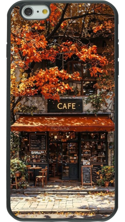 iPhone 6 Plus / 6s Plus Case Hülle - Silikon schwarz Autumn 25 Coffee shop