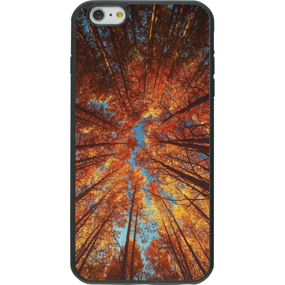 iPhone 6 Plus / 6s Plus Case Hülle - Silikon schwarz Autumn 25 Trees