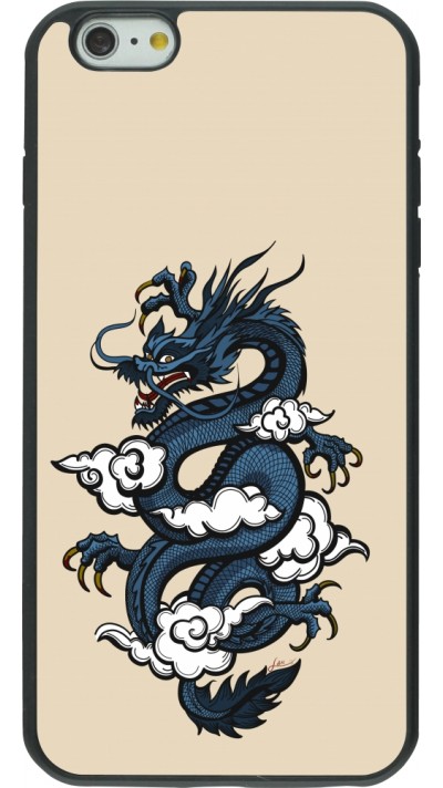 iPhone 6 Plus / 6s Plus Case Hülle - Silikon schwarz Blue Dragon Tattoo