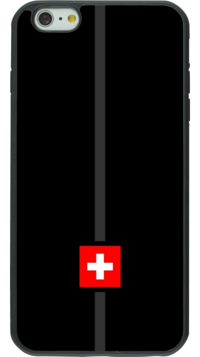 iPhone 6 Plus / 6s Plus Case Hülle - Silikon schwarz Kanton CH schwarz