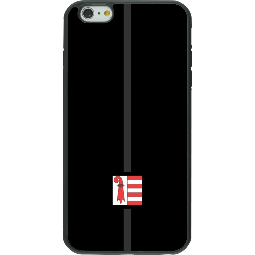Coque iPhone 6 Plus / 6s Plus - Silicone rigide noir Canton JU noir