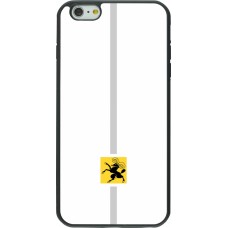 Coque iPhone 6 Plus / 6s Plus - Silicone rigide noir Canton SH blanc
