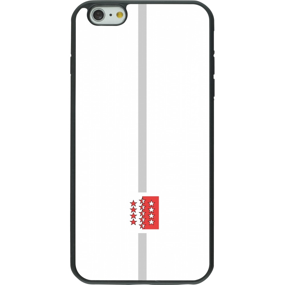 Coque iPhone 6 Plus / 6s Plus - Silicone rigide noir Canton VS blanc