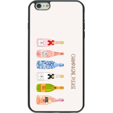 iPhone 6 Plus / 6s Plus Case Hülle - Silikon schwarz Champagne Please