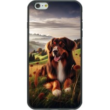 iPhone 6 Plus / 6s Plus Case Hülle - Silikon schwarz Hund Land Schweiz
