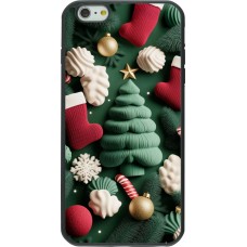Coque iPhone 6 Plus / 6s Plus - Silicone rigide noir Christmas 25 Christmas textiles