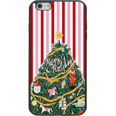 Coque iPhone 6 Plus / 6s Plus - Silicone rigide noir Christmas 25 Happy Holiday