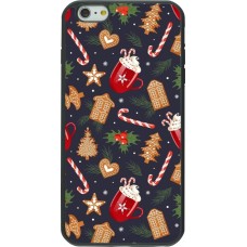 Coque iPhone 6 Plus / 6s Plus - Silicone rigide noir Christmas 25 Pattern Gingerbread House