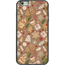 Coque iPhone 6 Plus / 6s Plus - Silicone rigide noir Christmas 25 Pattern Ginger Cookie